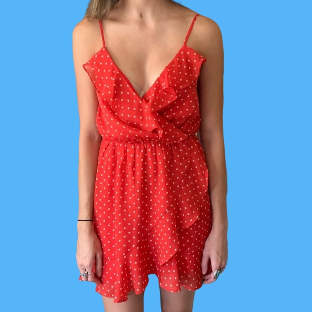 Polka Dot Wrap Dress